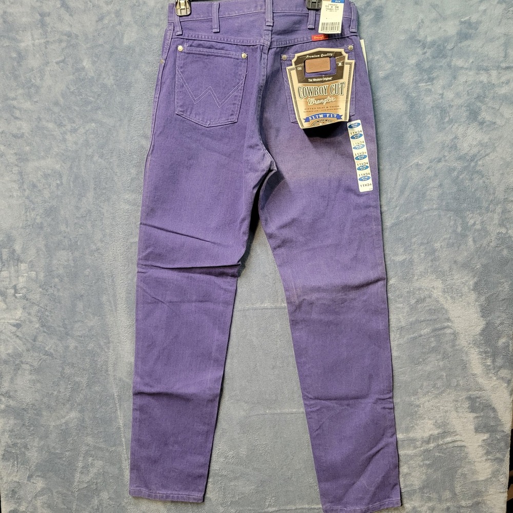 Wrangler Cowboy Cut 14MWZCY Slim Fit Jeans 11x34 Shadow Canyon Denim NWT USA